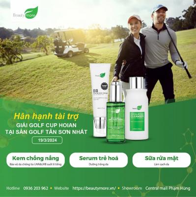 BEAUTYMORE HÂN HẠNH LÀ NHÀ TÀI TRỢ GIẢI GOLF CUP HOIAN 2024